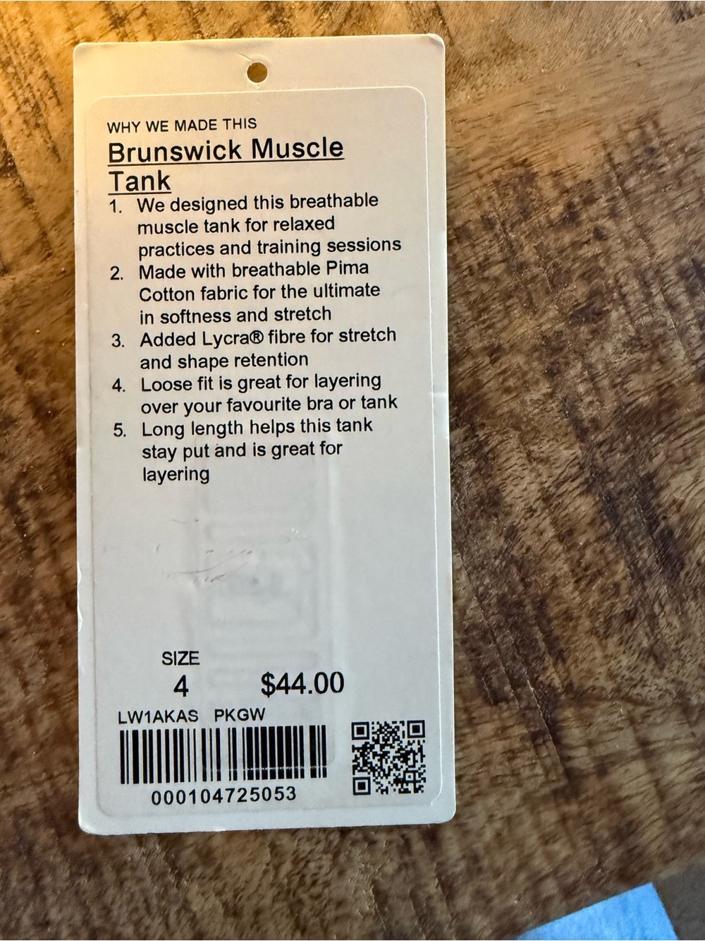 Lululemon Brunswick Muscle Tank Pink Glow - Picture 8 of 8